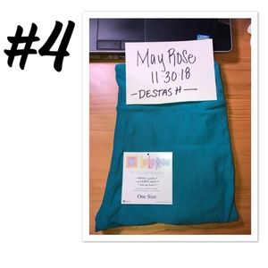 New Lularoe OS Solid Blue Leggings